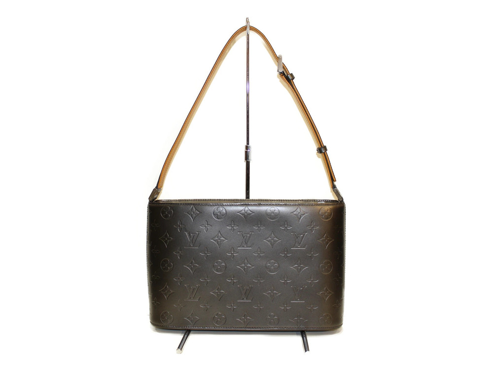 Louis Vuitton Monogram Hobo LV Noir Black Metallic Matte Alston Bag Leather